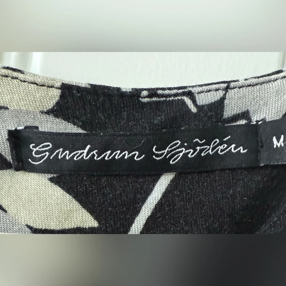 Gudrun Sjoden Black and Cream Floral Midi Dress - Picture 4 of 6